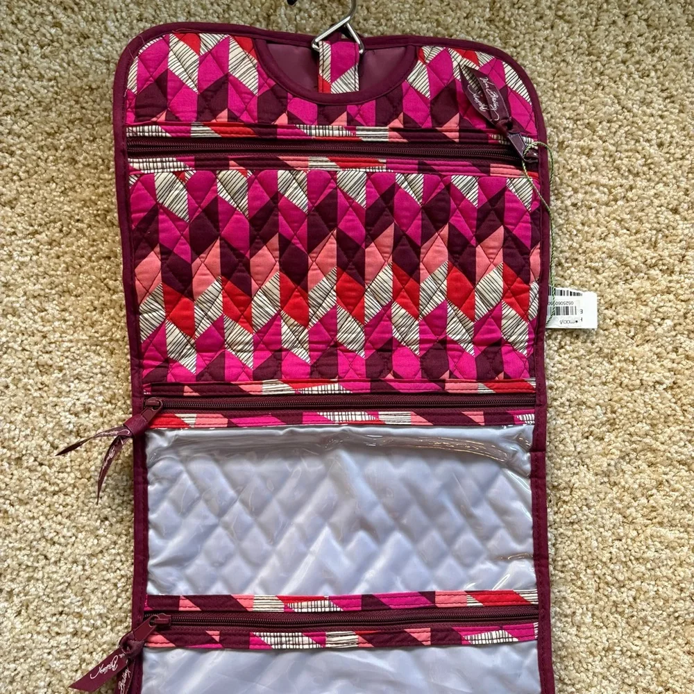 Vera Bradley Hanging Travel Organizer Cosmetic‎ Makeup Bag Bohemian Chevron